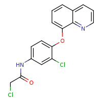 2-chloro-N-[3-chloro-4-(quinolin-8-yloxy)phenyl]acetamide