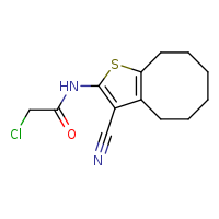 2-chloro-N-{3-cyano-4H,5H,6H,7H,8H,9H-cycloocta[b]thiophen-2-yl}acetamide
