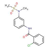 2-chloro-N-[3-(N-methylmethanesulfonamido)phenyl]benzamide