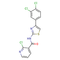 2-chloro-N-[4-(3,4-dichlorophenyl)-1,3-thiazol-2-yl]pyridine-3-carboxamide