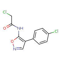 2-chloro-N-[4-(4-chlorophenyl)-1,2-oxazol-5-yl]acetamide