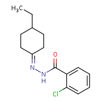 2-chloro-N'-(4-ethylcyclohexylidene)benzohydrazide