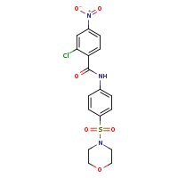 2-chloro-N-[4-(morpholine-4-sulfonyl)phenyl]-4-nitrobenzamide