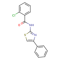 2-chloro-N-(4-phenyl-1,3-thiazol-2-yl)benzamide