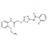 2-chloro-N-[5-({[(2-ethoxyphenyl)carbamoyl]methyl}sulfanyl)-1,3,4-thiadiazol-2-yl]benzamide