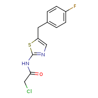 2-chloro-N-{5-[(4-fluorophenyl)methyl]-1,3-thiazol-2-yl}acetamide