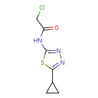 2-chloro-N-(5-cyclopropyl-1,3,4-thiadiazol-2-yl)acetamide