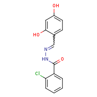 2-chloro-N'-[(E)-(2,4-dihydroxyphenyl)methylidene]benzohydrazide