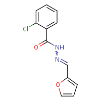 2-chloro-N'-[(E)-furan-2-ylmethylidene]benzohydrazide