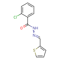 2-chloro-N'-[(E)-thiophen-2-ylmethylidene]benzohydrazide