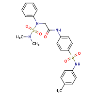 2-[(dimethylsulfamoyl)(phenyl)amino]-N-{4-[(4-methylphenyl)sulfamoyl]phenyl}acetamide