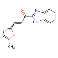 (2E)-1-(1H-1,3-benzodiazol-2-yl)-3-(5-methylfuran-2-yl)prop-2-en-1-one