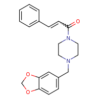 (2E)-1-[4-(2H-1,3-benzodioxol-5-ylmethyl)piperazin-1-yl]-3-phenylprop-2-en-1-one