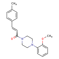 (2E)-1-[4-(2-methoxyphenyl)piperazin-1-yl]-3-(4-methylphenyl)prop-2-en-1-one