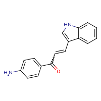 (2E)-1-(4-aminophenyl)-3-(1H-indol-3-yl)prop-2-en-1-one