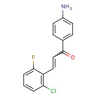(2E)-1-(4-aminophenyl)-3-(2-chloro-6-fluorophenyl)prop-2-en-1-one