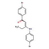 (2E)-1-(4-bromophenyl)-3-[(4-bromophenyl)amino]pent-2-en-1-one
