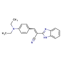 (2E)-2-(1H-1,3-benzodiazol-2-yl)-3-[4-(diethylamino)phenyl]prop-2-enenitrile