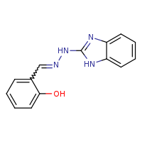2-[(E)-[2-(1H-1,3-benzodiazol-2-yl)hydrazin-1-ylidene]methyl]phenol
