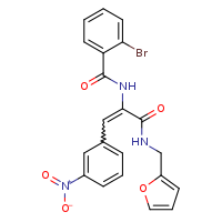 (2E)-2-[(2-bromophenyl)formamido]-N-(furan-2-ylmethyl)-3-(3-nitrophenyl)prop-2-enamide