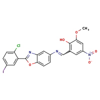 2-[(E)-{[2-(2-chloro-5-iodophenyl)-1,3-benzoxazol-5-yl]imino}methyl]-6-methoxy-4-nitrophenol