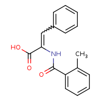 (2E)-2-[(2-methylphenyl)formamido]-3-phenylprop-2-enoic acid