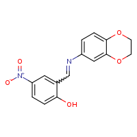 2-[(E)-(2,3-dihydro-1,4-benzodioxin-6-ylimino)methyl]-4-nitrophenol