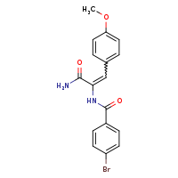 (2E)-2-[(4-bromophenyl)formamido]-3-(4-methoxyphenyl)prop-2-enamide