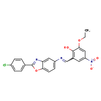 2-[(E)-{[2-(4-chlorophenyl)-1,3-benzoxazol-5-yl]imino}methyl]-6-ethoxy-4-nitrophenol