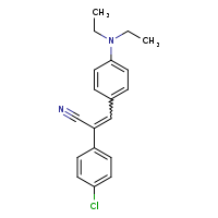(2E)-2-(4-chlorophenyl)-3-[4-(diethylamino)phenyl]prop-2-enenitrile