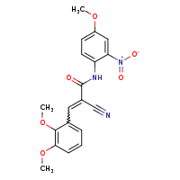 (2E)-2-cyano-3-(2,3-dimethoxyphenyl)-N-(4-methoxy-2-nitrophenyl)prop-2-enamide