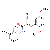 (2E)-2-cyano-3-(2,5-dimethoxyphenyl)-N-(2,3-dimethylphenyl)prop-2-enamide