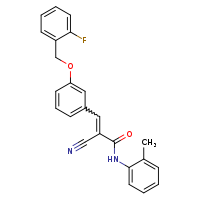 (2E)-2-cyano-3-{3-[(2-fluorophenyl)methoxy]phenyl}-N-(2-methylphenyl)prop-2-enamide