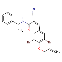 (2E)-2-cyano-3-[3,5-dibromo-4-(prop-2-en-1-yloxy)phenyl]-N-(1-phenylethyl)prop-2-enamide