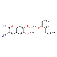 (2E)-2-cyano-3-(3-methoxy-4-{2-[2-(prop-2-en-1-yl)phenoxy]ethoxy}phenyl)prop-2-enamide