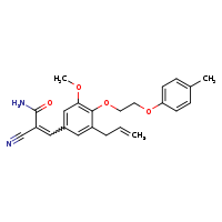 (2E)-2-cyano-3-{3-methoxy-4-[2-(4-methylphenoxy)ethoxy]-5-(prop-2-en-1-yl)phenyl}prop-2-enamide