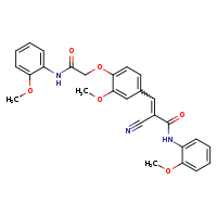 (2E)-2-cyano-3-(3-methoxy-4-{[(2-methoxyphenyl)carbamoyl]methoxy}phenyl)-N-(2-methoxyphenyl)prop-2-enamide