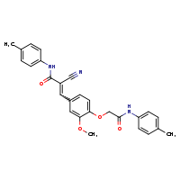 (2E)-2-cyano-3-(3-methoxy-4-{[(4-methylphenyl)carbamoyl]methoxy}phenyl)-N-(4-methylphenyl)prop-2-enamide