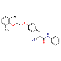 (2E)-2-cyano-3-{4-[2-(2,6-dimethylphenoxy)ethoxy]phenyl}-N-phenylprop-2-enamide