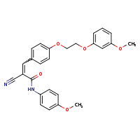 (2E)-2-cyano-3-{4-[2-(3-methoxyphenoxy)ethoxy]phenyl}-N-(4-methoxyphenyl)prop-2-enamide