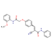 (2E)-2-cyano-3-(4-{[(2-methoxyphenyl)carbamoyl]methoxy}phenyl)-N-phenylprop-2-enamide