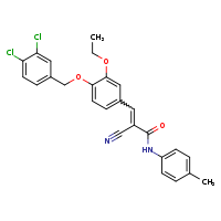 (2E)-2-cyano-3-{4-[(3,4-dichlorophenyl)methoxy]-3-ethoxyphenyl}-N-(4-methylphenyl)prop-2-enamide