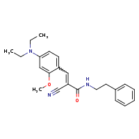 (2E)-2-cyano-3-[4-(diethylamino)-2-methoxyphenyl]-N-(2-phenylethyl)prop-2-enamide