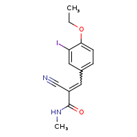 (2E)-2-cyano-3-(4-ethoxy-3-iodophenyl)-N-methylprop-2-enamide