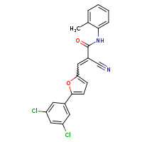 (2E)-2-cyano-3-[5-(3,5-dichlorophenyl)furan-2-yl]-N-(2-methylphenyl)prop-2-enamide