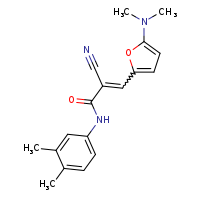(2E)-2-cyano-3-[5-(dimethylamino)furan-2-yl]-N-(3,4-dimethylphenyl)prop-2-enamide