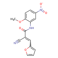 (2E)-2-cyano-3-(furan-2-yl)-N-(2-methoxy-5-nitrophenyl)prop-2-enamide
