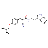 (2E)-2-cyano-N-[2-(1H-indol-3-yl)ethyl]-3-[4-(2-methylpropoxy)phenyl]prop-2-enamide