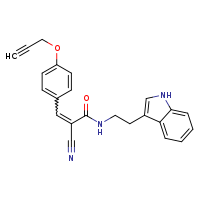 (2E)-2-cyano-N-[2-(1H-indol-3-yl)ethyl]-3-[4-(prop-2-yn-1-yloxy)phenyl]prop-2-enamide