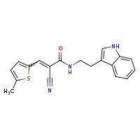 (2E)-2-cyano-N-[2-(1H-indol-3-yl)ethyl]-3-(5-methylthiophen-2-yl)prop-2-enamide